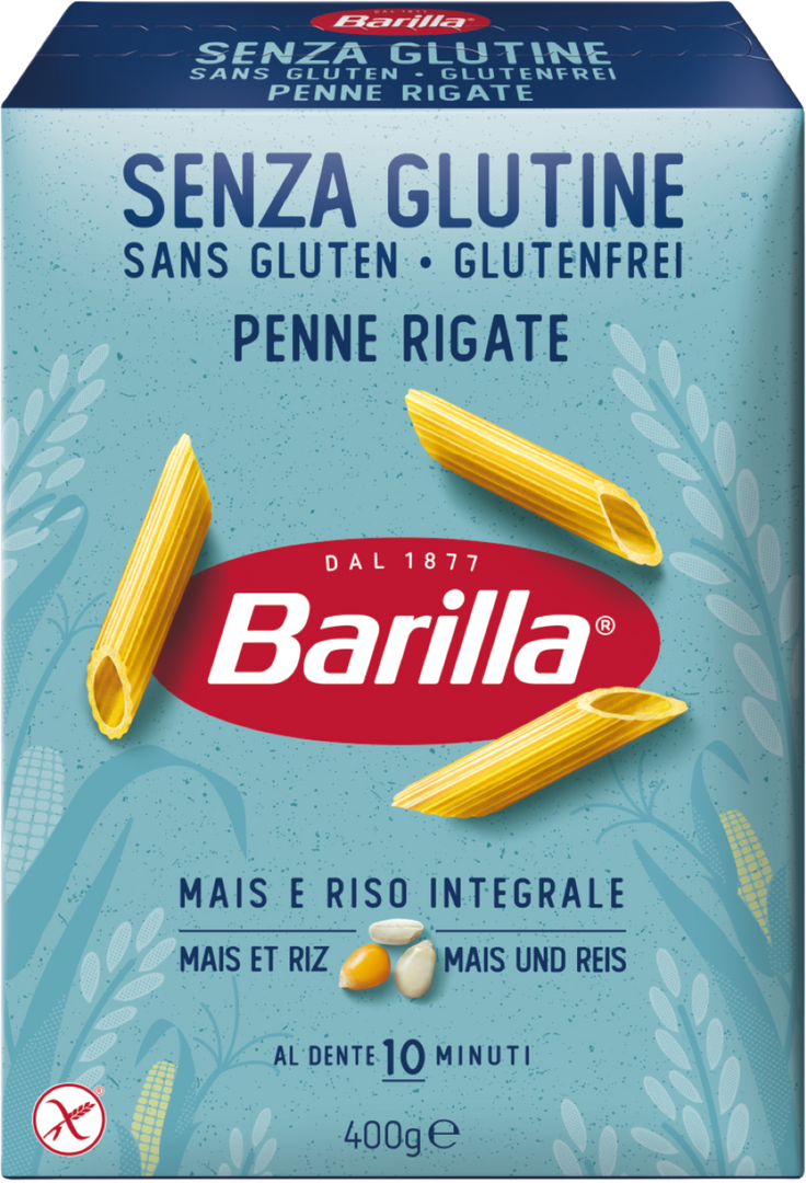 Penne rigate sans gluten - BARILLA - Paquet de 400 g