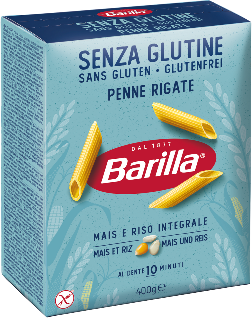 Penne rigate sans gluten - BARILLA - Paquet de 400 g