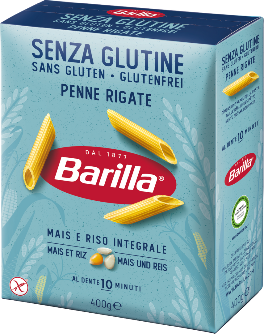 Penne rigate sans gluten - BARILLA - Paquet de 400 g