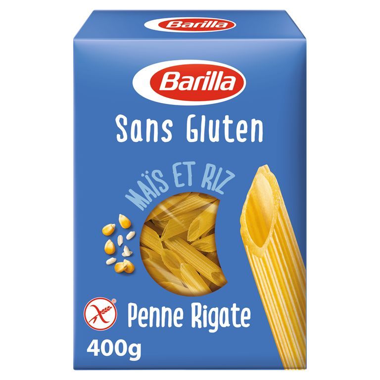 Penne rigate sans gluten - BARILLA - Paquet de 400 g