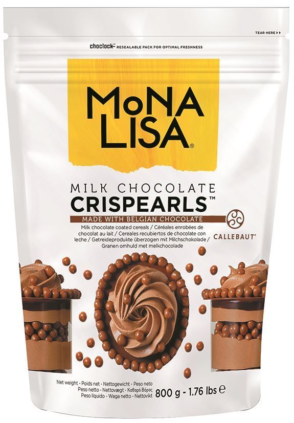 Perles croustillantes enrobées de chocolat au lait Crispearl - MONA LISA - Sachet de 800 g