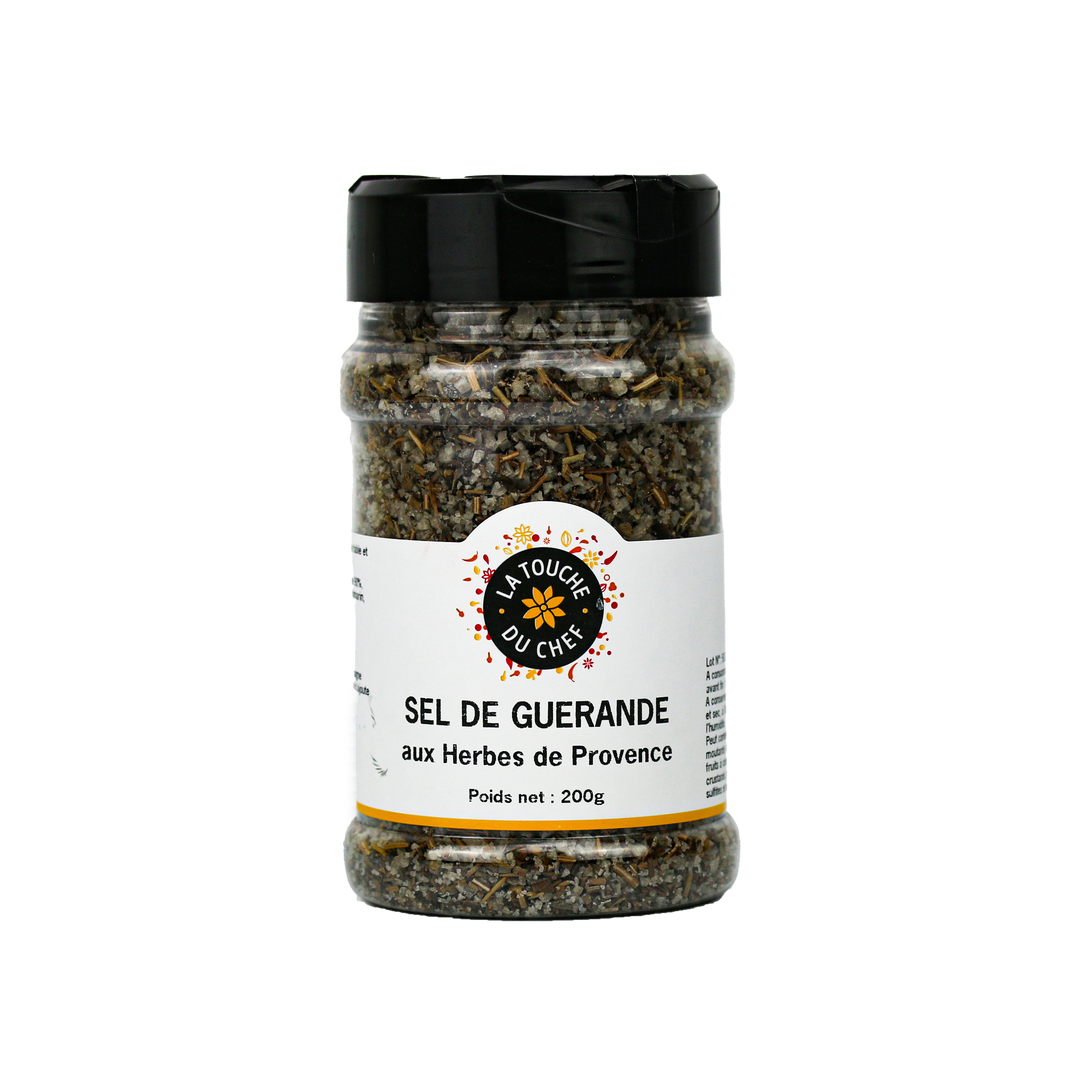 Sel de Guérande aux herbes de Provence - LA TOUCHE DU CHEF - Pot de 200 g