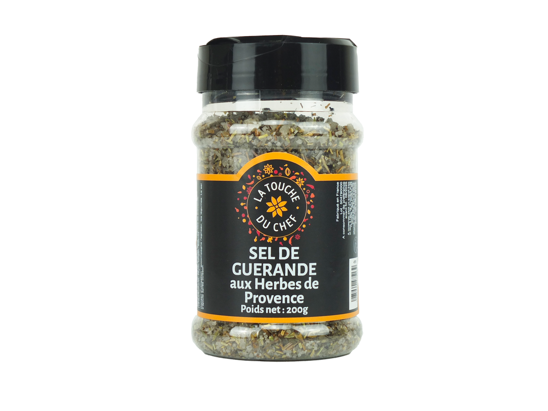 Sel de Guérande aux herbes de Provence - LA TOUCHE DU CHEF - Pot de 200 g