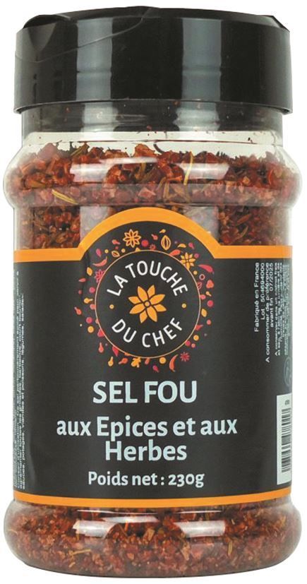 Sel fou - LA TOUCHE DU CHEF - Pot de 230 g