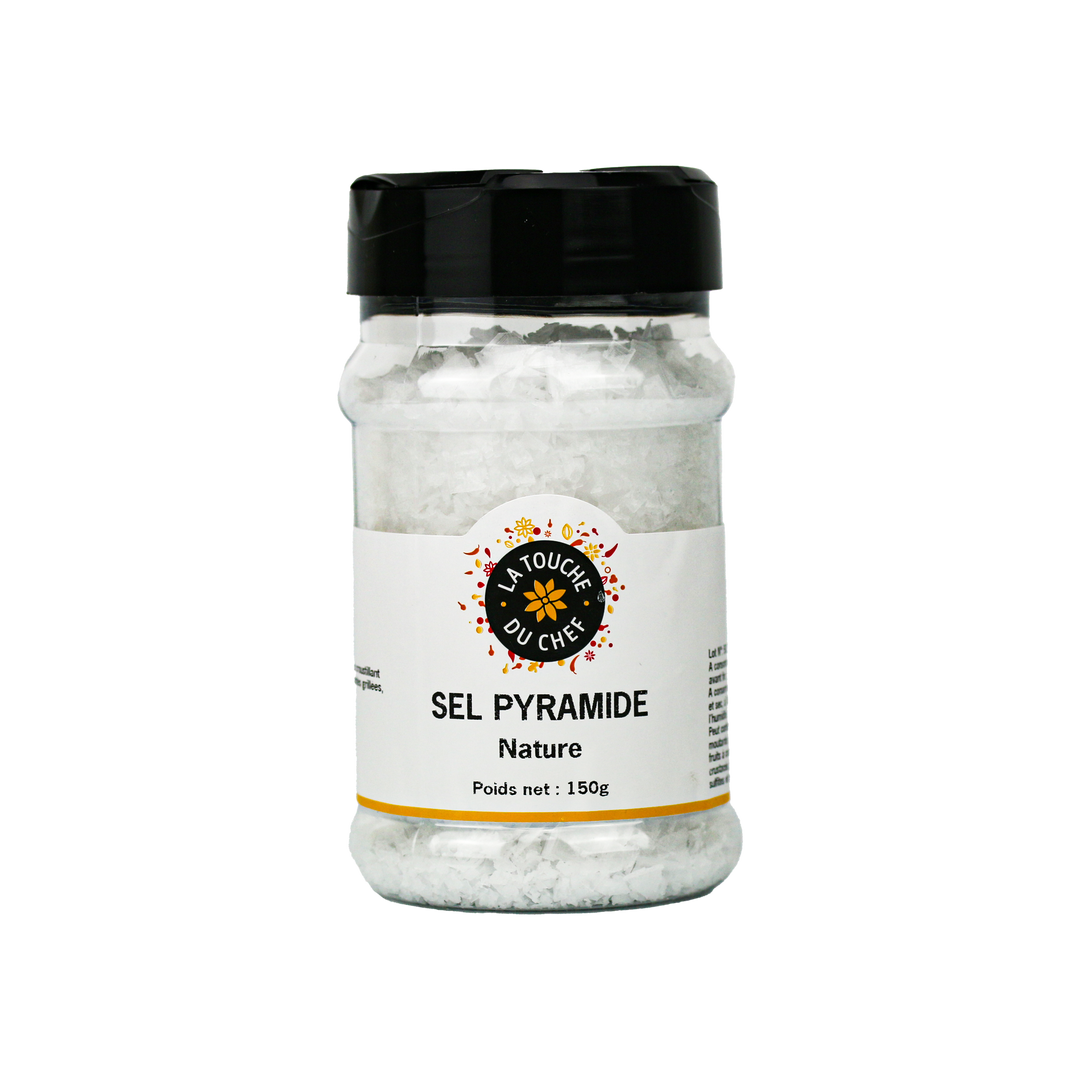 Sel pyramide naturel - LA TOUCHE DU CHEF - Pot de 150 g