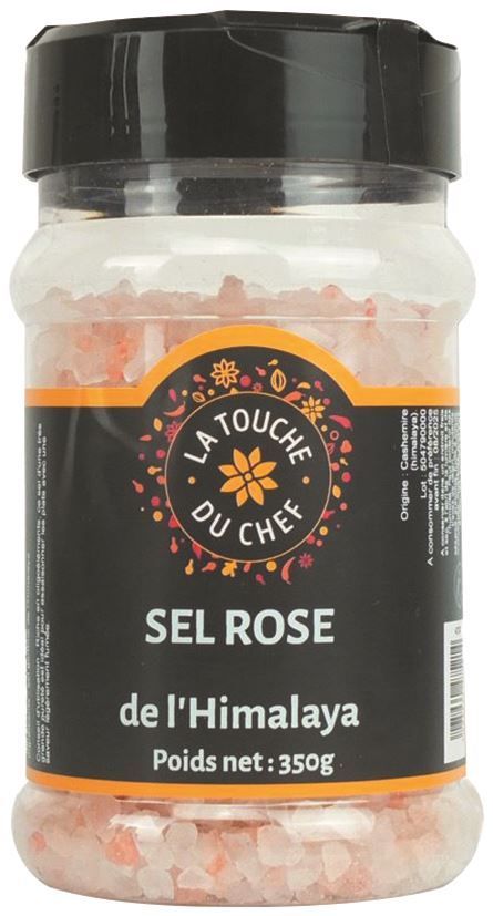 Sel rose de l'Himalaya - LA TOUCHE DU CHEF - Pot de 350 g