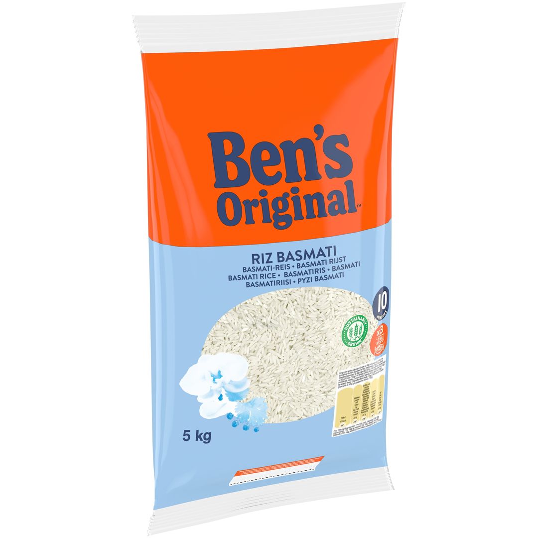 Riz basmati - BENS ORIGINAL - Sac de 5 kg