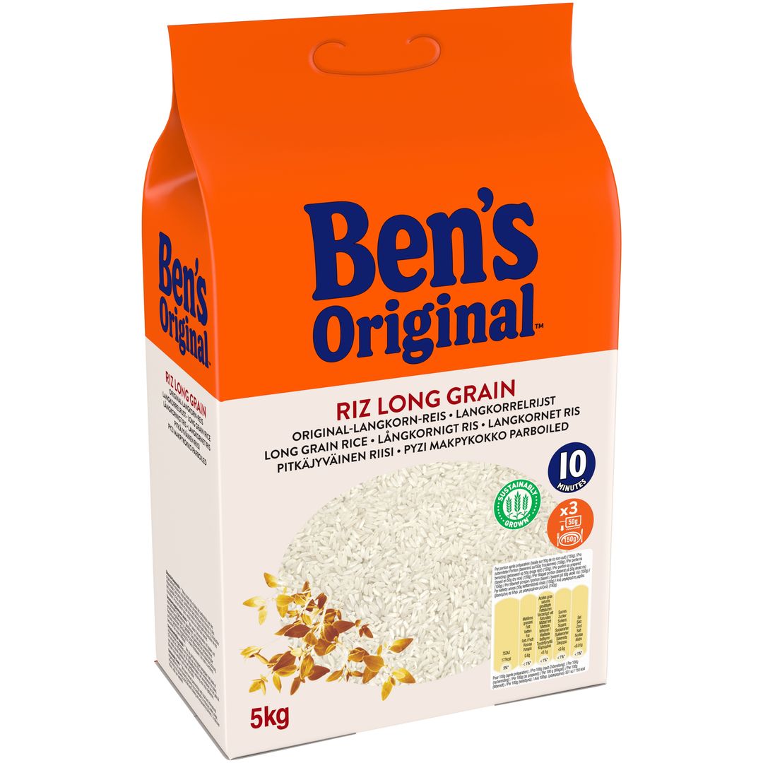 Riz long grain cuisson 10 mn - BEN'S ORIGINAL - Sac de 5 kg