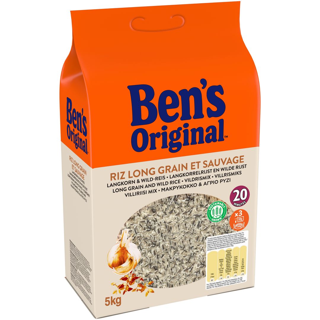 Riz long grain et sauvage - BEN'S ORIGINAL - Sac de 5 kg