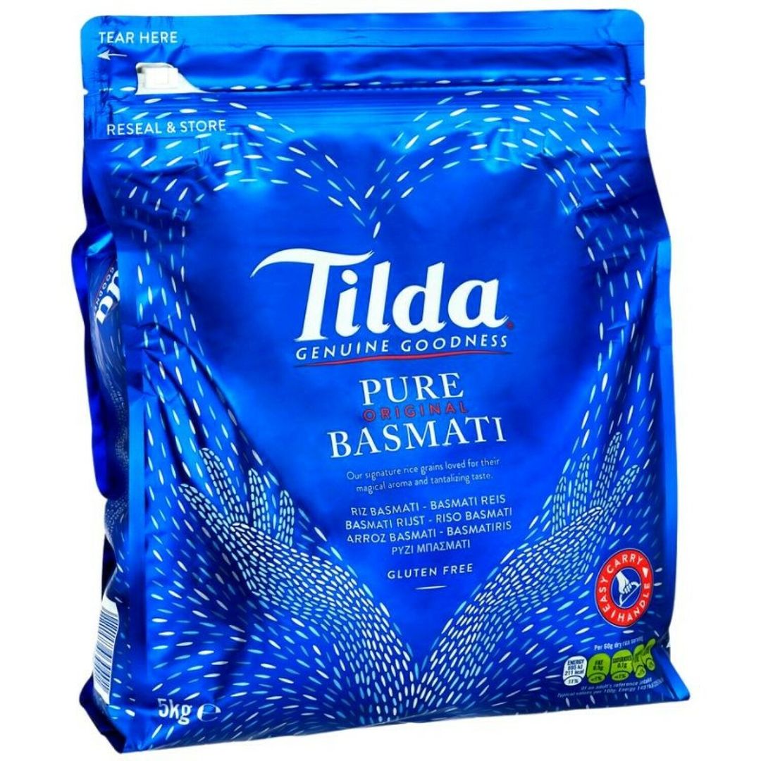 Riz long basmati - TILDA - Sac de 5 kg