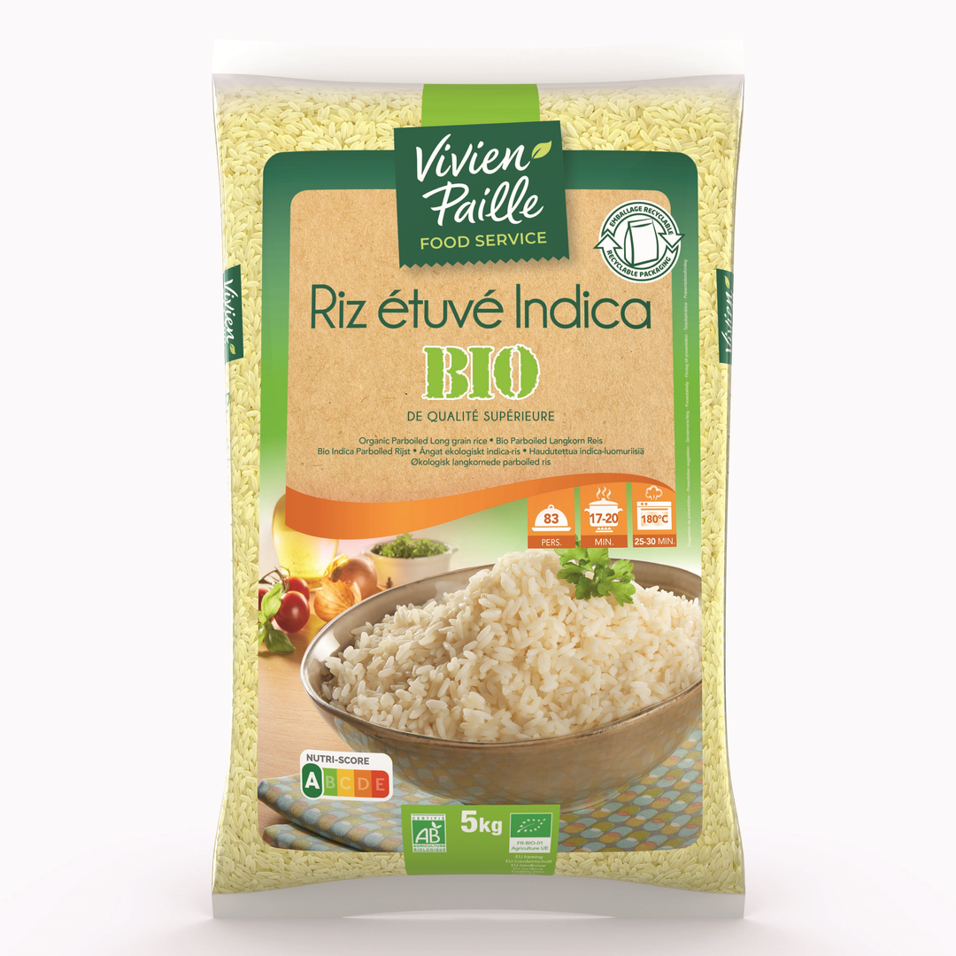 Riz long étuvé indica QS Bio - VIVIEN PAILLE - Sac de 5 kg