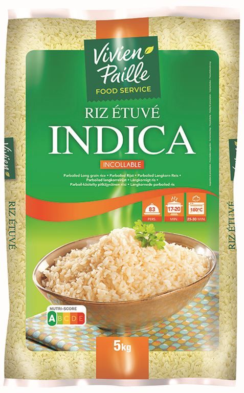 Riz long étuvé indica QS - VIVIEN PAILLE - Sac de 5 kg