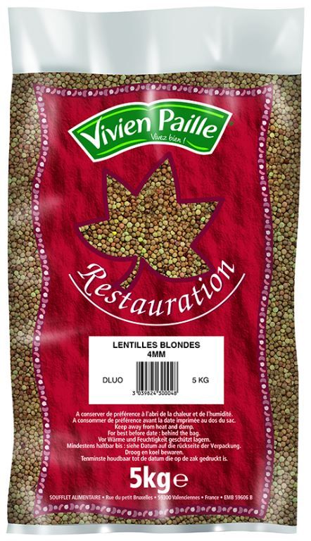 Lentilles blondes - VIVIEN PAILLE - Sac de 5 kg