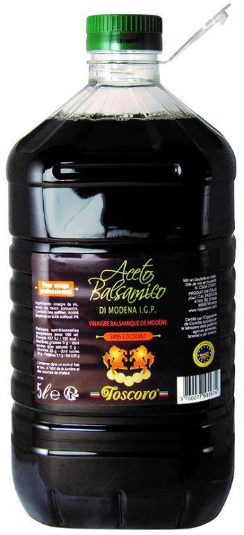 Vinaigre balsamique de Modène IGP - TOSCORO - Bidon de 5 L