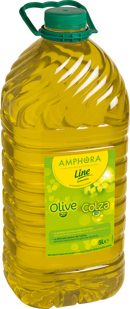 Huile de colza et olive vierge extra 20% Line Restauration - AMPHORA - Bidon de 5 L