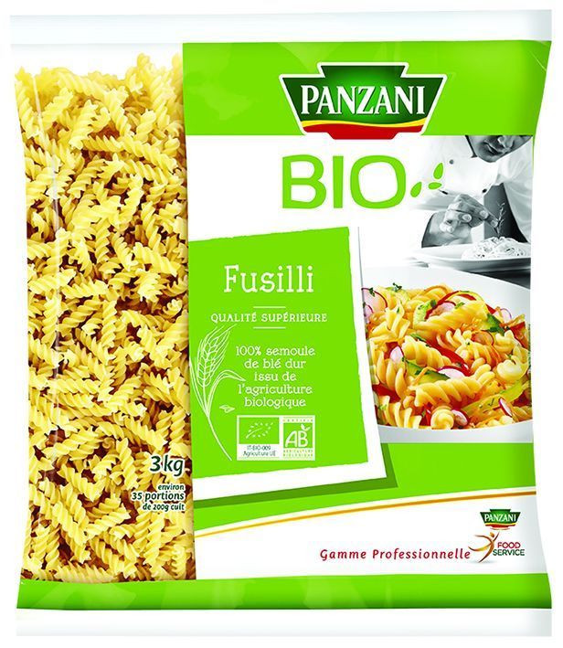 Fusilli QS Bio - PANZANI SOLUTIONS - Sac de 3 kg