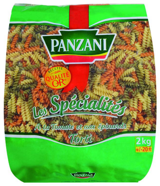 Torti épinard tomate - PANZANI SOLUTIONS - Sac de 2 kg