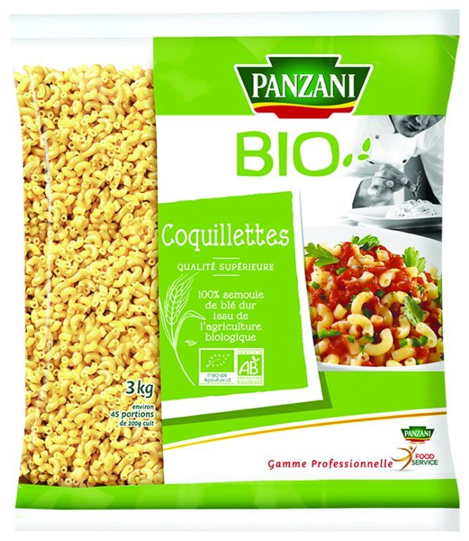 Coquillettes QS Bio - PANZANI SOLUTIONS - Sac de 3 kg