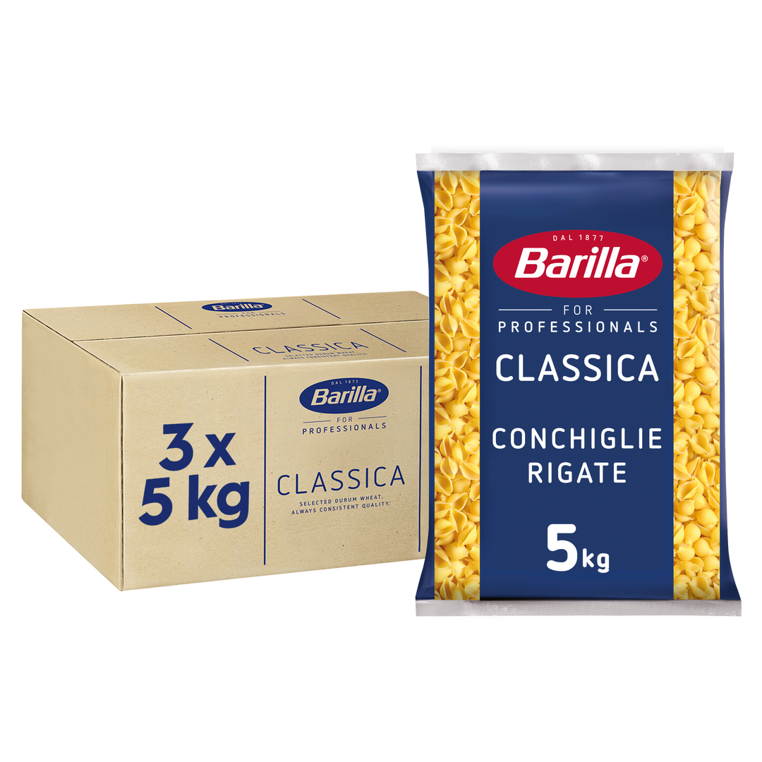 Conchiglie rigate QS - BARILLA - Sac de 5 kg