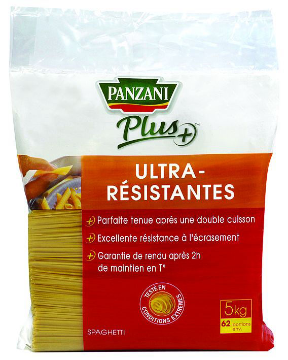 Spaghetti ultra-résistantes Plus+ - PANZANI SOLUTIONS - Sac de 5 kg