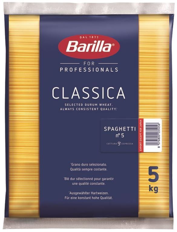 Spaghetti QS - BARILLA - Sac de 5 kg