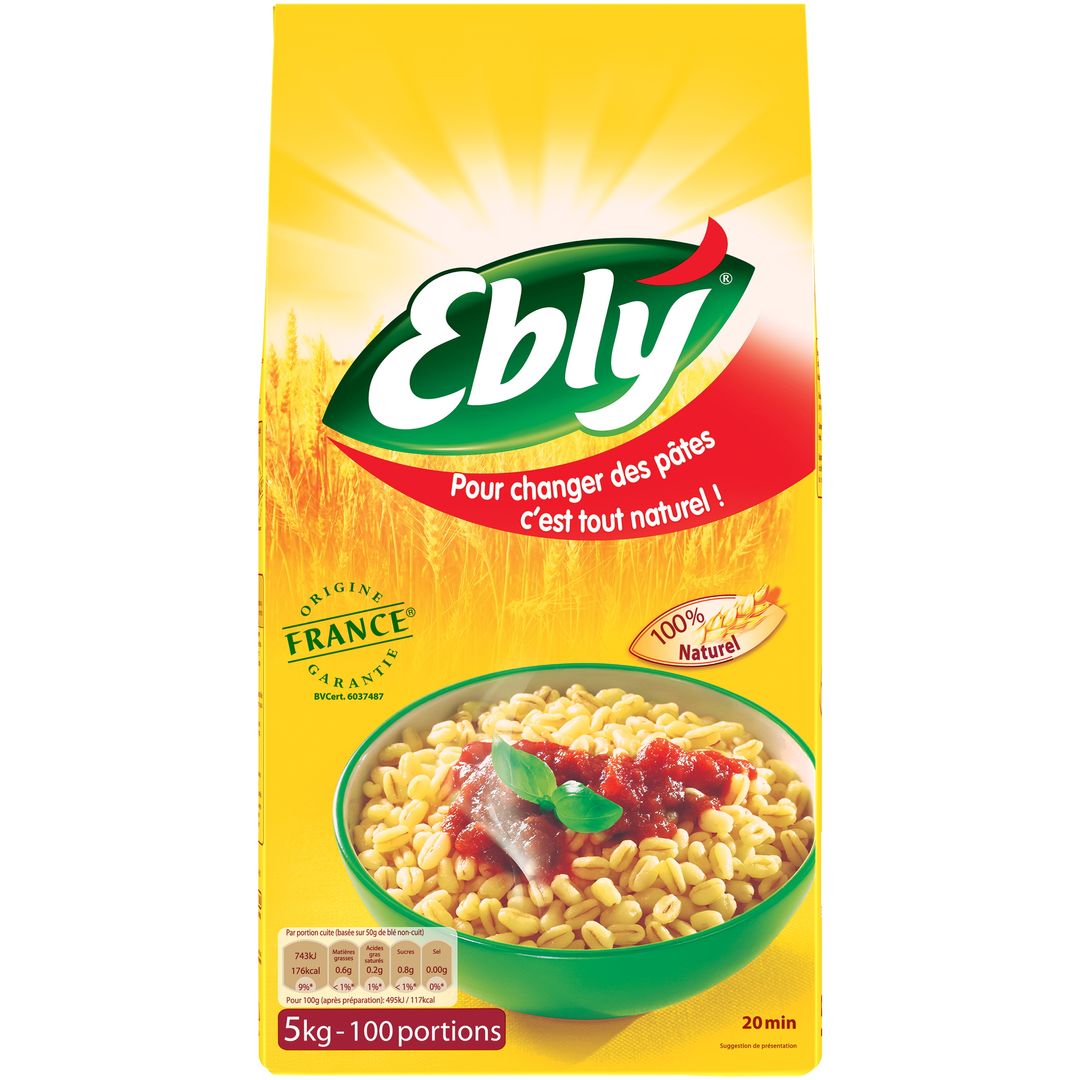 Blé dur précuit CE2 - EBLY - Sac de 5 kg