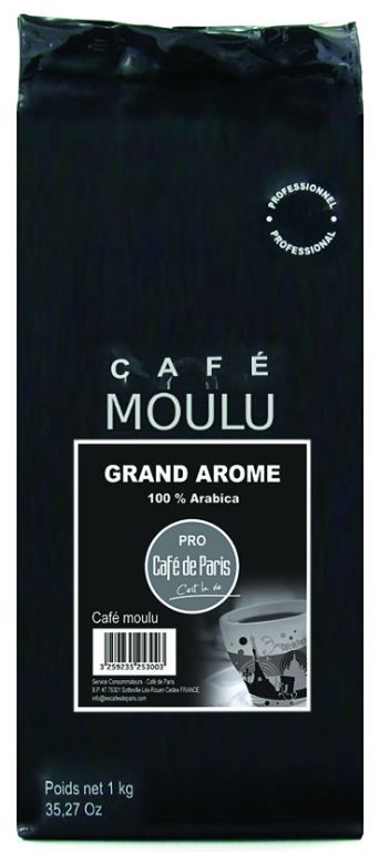 Café moulu 100% arabica Grand Arôme - SEGAFREDO - Paquet de 1 kg