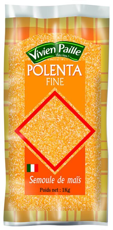 Semoule de maïs polenta fine - VIVIEN PAILLE - Sac de 1 kg