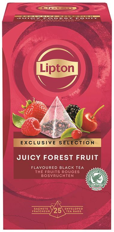 Thé noir fruits rouges - LIPTON - Boite de 25 sachets