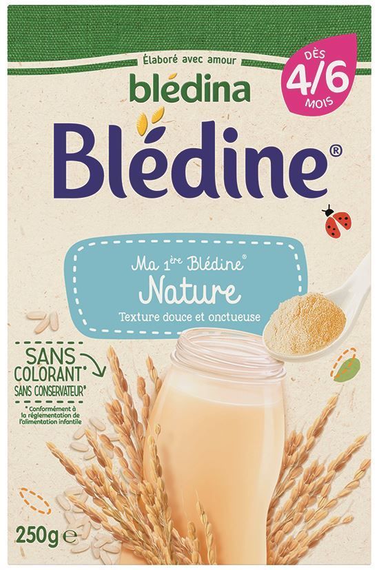 Blédine nature sans gluten dès 4 mois - BLEDINA - Boite de 250 g