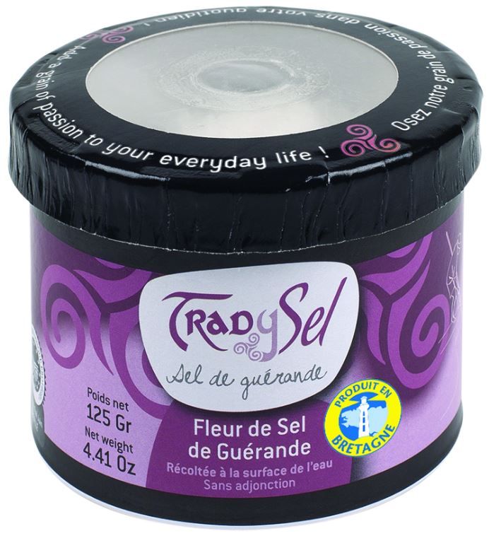 Fleur de sel de Guérande IGP - TRAD Y SEL - Boite de 125 g