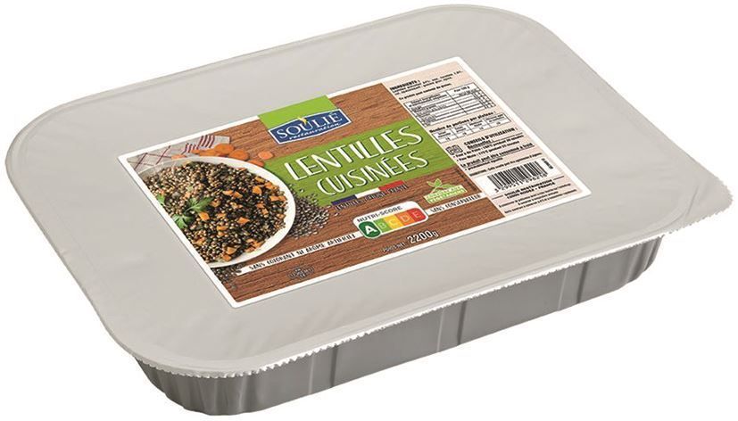 Lentilles cuisinées - SOULIE - Carton de 4 plateaux