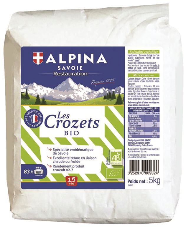 Crozets Bio - ALPINA SAVOIE - Sac de 5 kg