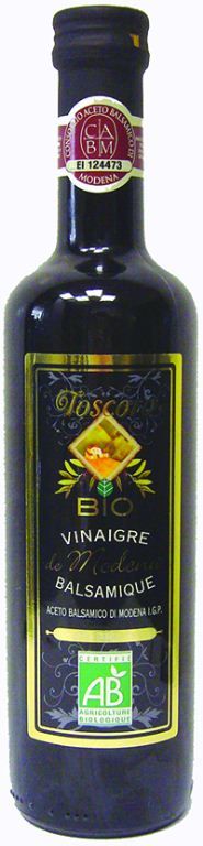 Vinaigre balsamique de Modène IGP Bio - TOSCORO - Bouteille de 50 cl