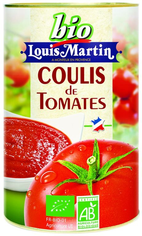 Coulis de tomates Bio - LOUIS MARTIN - Boîte 5/1