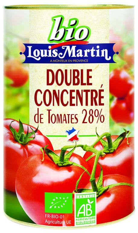 Concentré de tomates 28% - LOUIS MARTIN - Boîte 5/1