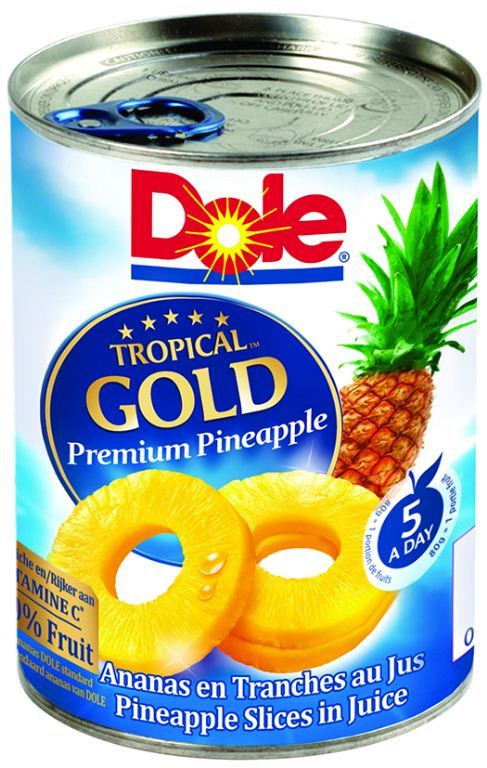 Ananas en tranches Tropical Gold - DOLE - Boite 3/4