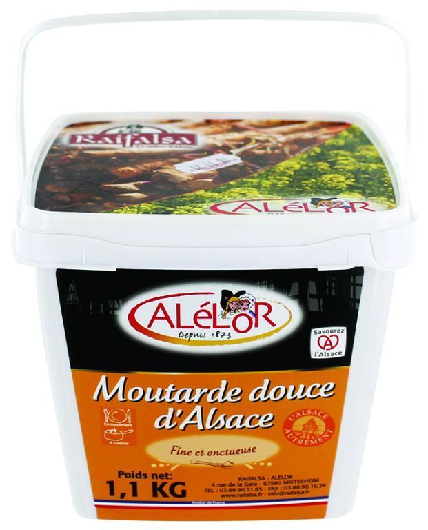 Moutarde douce d'Alsace - ALELOR - Seau de 1 L