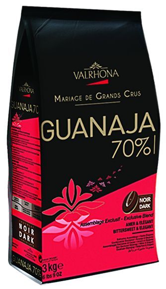 Chocolat noir 70% en fèves Guanaja - VALRHONA - Sac de 3 kg