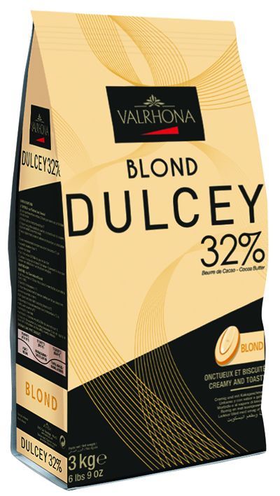 Chocolat blond 32% en fèves Dulcey - VALRHONA - Sac de 3 kg