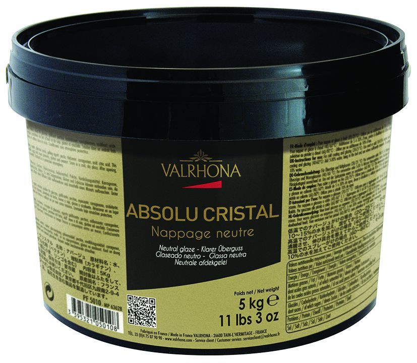 Nappage neutre Absolu Cristal - VALRHONA - Seau de 5 kg