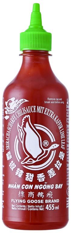 Sauce piment combava Sriracha - FLYING GOOSE - Flacon de 455 ml