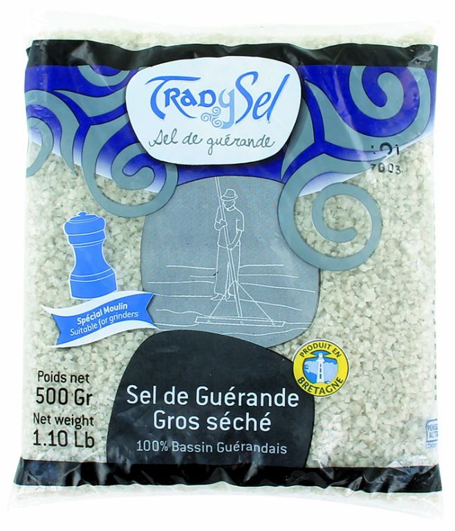 Gros sel gris séché IGP - TRAD Y SEL - Sachet de 500g