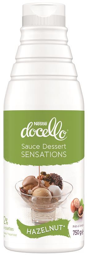 Sauce dessert Sensation saveur noisette - NESTLE DOCELLO - Bouteille de 750 g