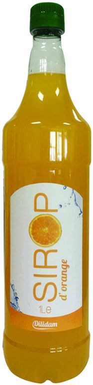 Sirop à l'orange - DILIDAM - Bouteille de 1 L