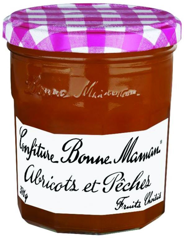 Confiture d'abricots et de pêches - BONNE MAMAN - Pot de 370 g