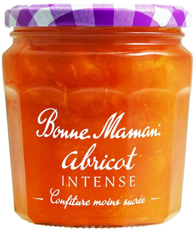 Confiture d'abricots allégé en sucres Intense - BONNE MAMAN - Pot de 335 g