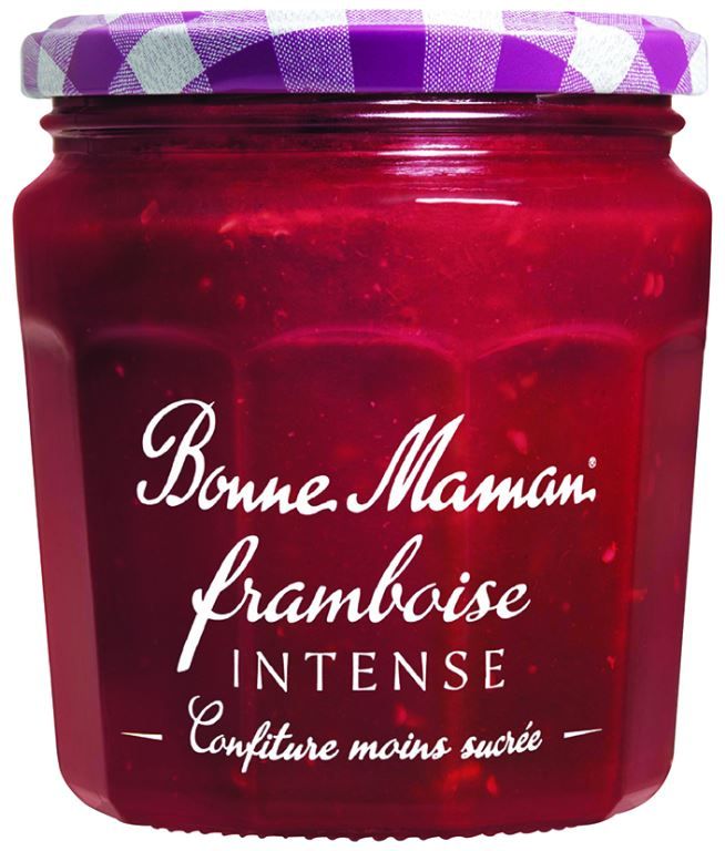 Confiture de framboises Intense allégé en sucres - BONNE MAMAN - Pot de 335 g