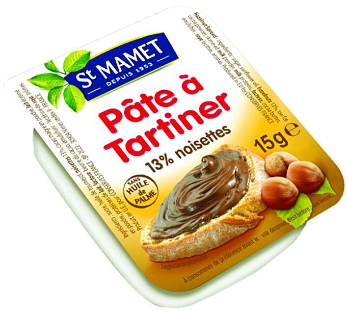 Pâte à tartiner aux noisettes - ST MAMET - Carton de 120 barquettes