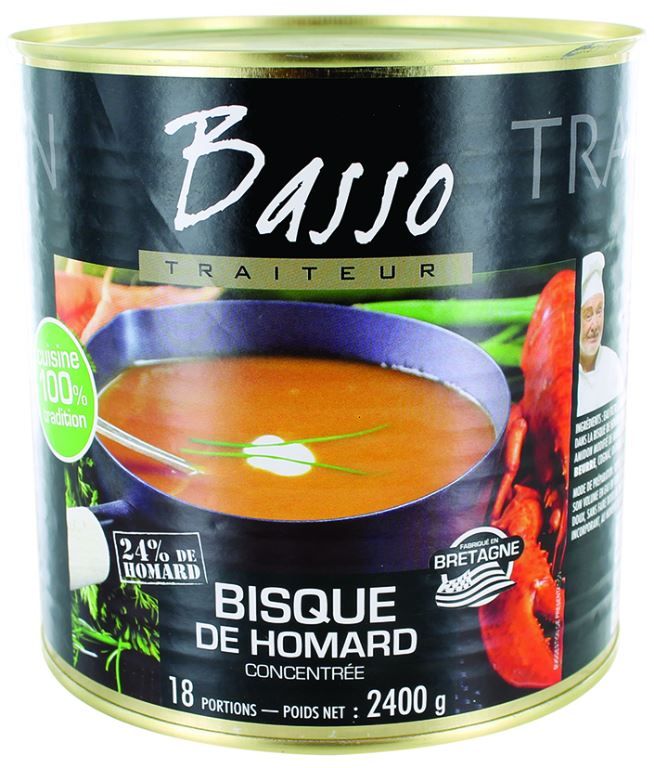 Bisque de homard concentrée - BASSO - Boite 3/1